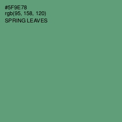 #5F9E78 - Spring Leaves Color Image